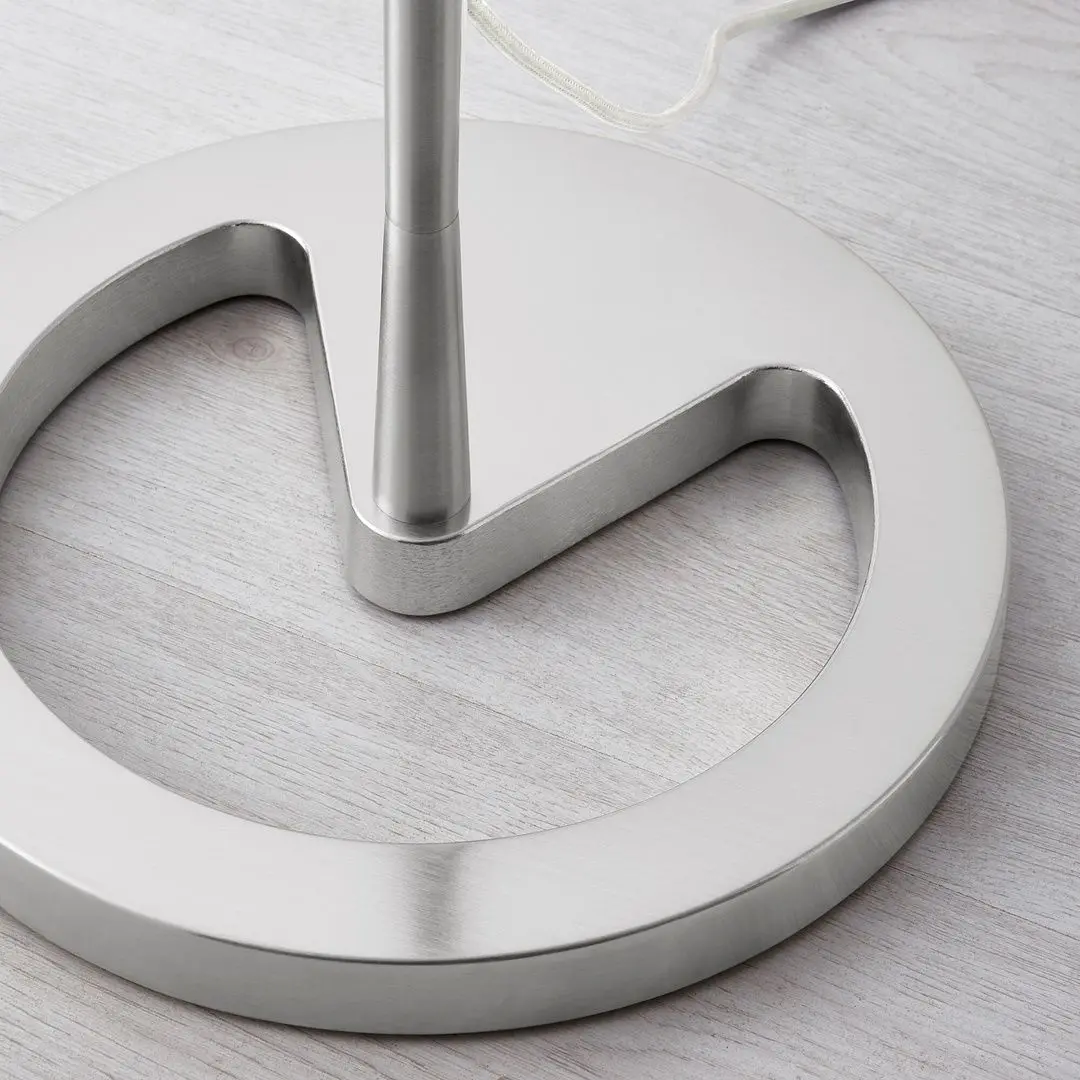 Lampadar Ikea Nyfors (Nichelat/Alb)