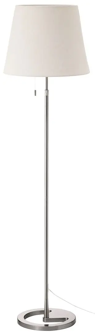 Lampadar Ikea Nyfors (Nichelat/Alb)