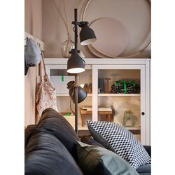 Lampadar 3 spoturi Ikea Hektar (Gri Inchis) Thumb
