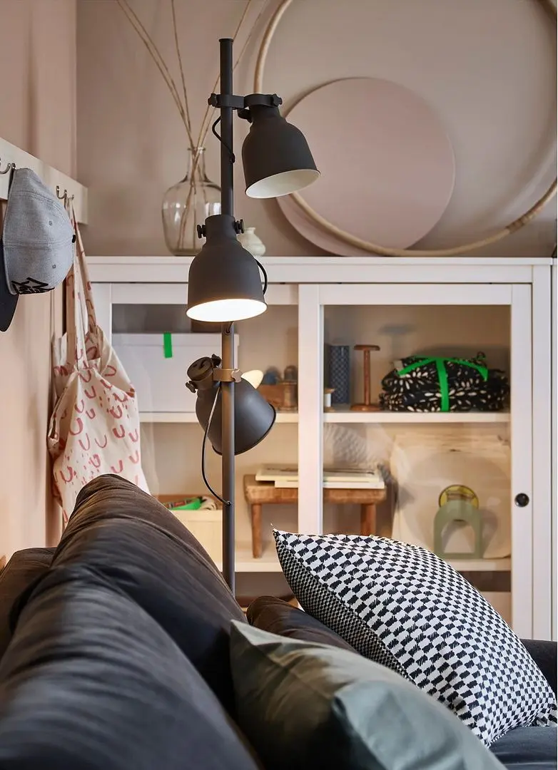 Lampadar 3 spoturi Ikea Hektar (Gri Inchis)