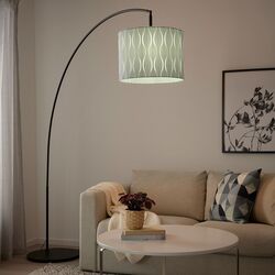 Lampadar arcuit Ikea Loknas/Skaftet (Albastru Argintiu/Negru) Thumb
