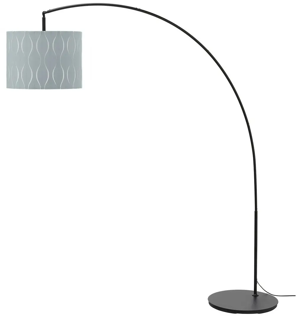 Lampadar arcuit Ikea Loknas/Skaftet (Albastru Argintiu/Negru)
