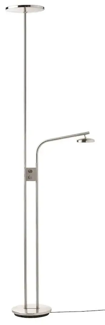 Торшер/лампа для чтения Ikea Isjakt регулируемая яркость 180cm (Никелированный)