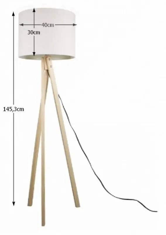 Светильник напольный Mobhaus Lila Typ 6 (White/Natural) - 3