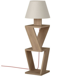 Торшер с полками Showdeko Kozena (Oak/White) Thumb