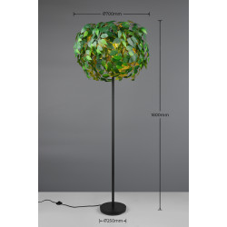 Светильник напольный Trio Leavy R40463015 (Black/Green) Thumb