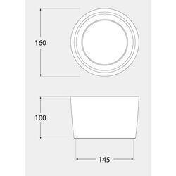 Lampa LED Fumagalli Livia 160 10 W (Grey) Thumb