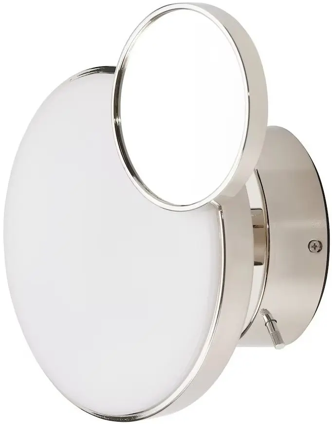Aplică LED Ikea Kabomba 20cm oglinda/intensitate reglabilă (Cromat/Lucios)