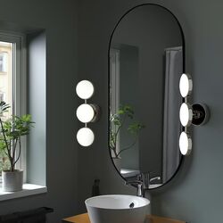 Бра светодиодный Ikea Kabomba 47x14 с регулируемой интенсивностью (Хромированный/Глянцевый) Thumb