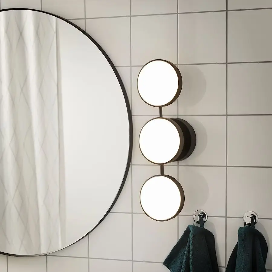 Aplică LED Ikea Kabomba 47x14 intensitate reglabilă (Mat/Negru)