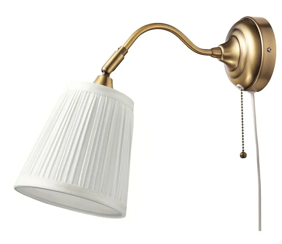 Aplica Ikea Arstid (Alamă/Alb)