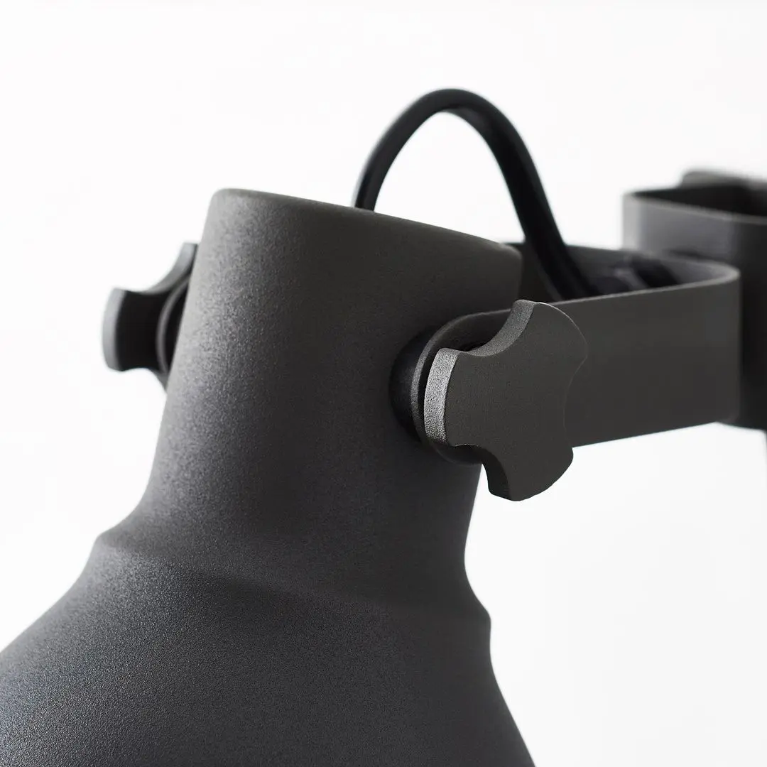 Aplică Ikea Hektar spot clemă (Gri Inchis)