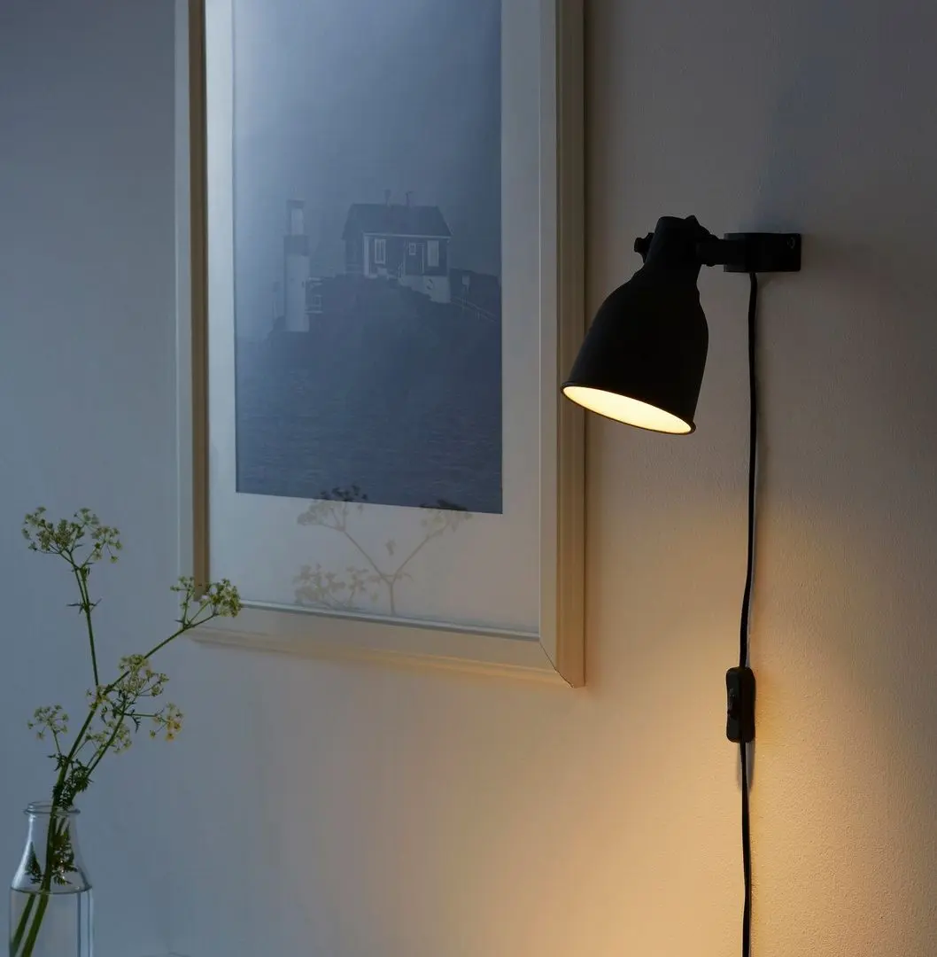 Aplică Ikea Hektar spot clemă (Gri Inchis)