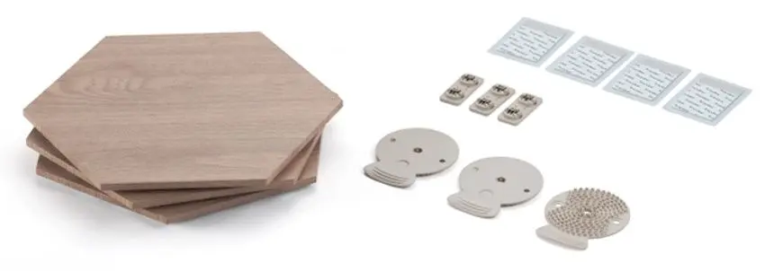 Декоративный светильник Nanoleaf Elements Hexagons Expansion 3 Pack (Wood)