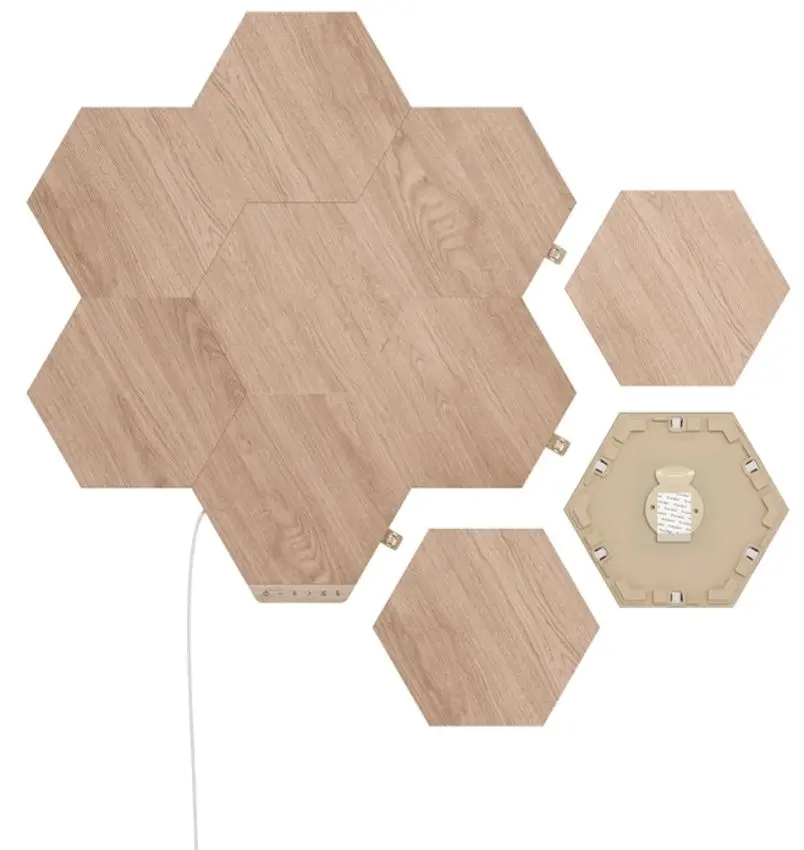 Декоративный светильник Nanoleaf Elements Hexagons Expansion 3 Pack (Wood)