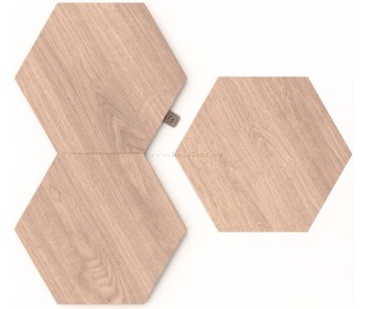 Декоративный светильник Nanoleaf Elements Hexagons Expansion 3 Pack (Wood)