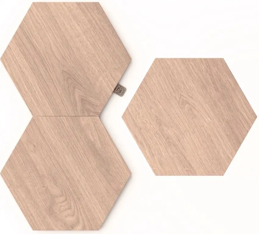 Декоративный светильник Nanoleaf Elements Hexagons Expansion 3 Pack (Wood)