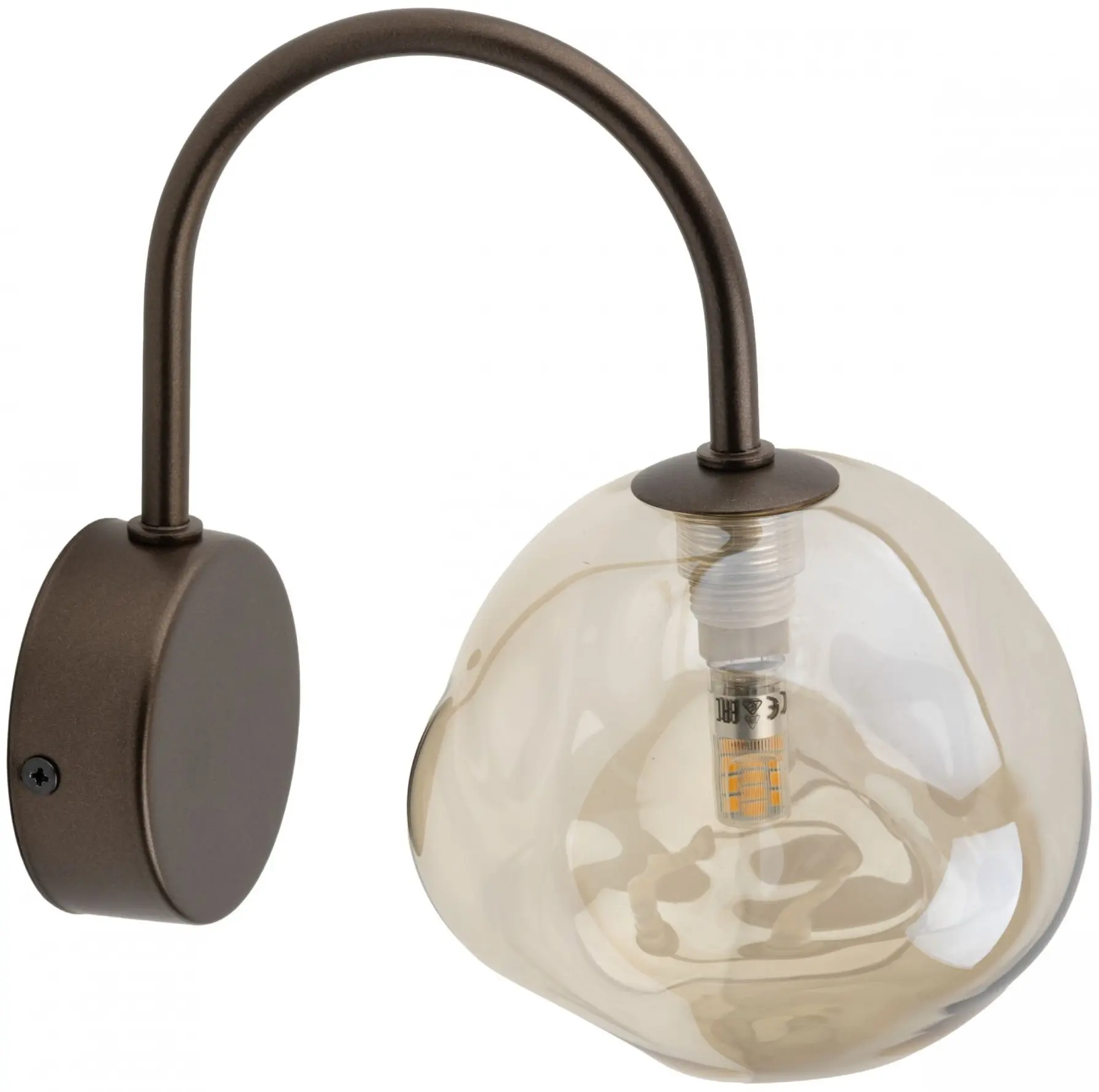 Настенный светильник TK Lighting Lava 11024 (Brown/Amber)