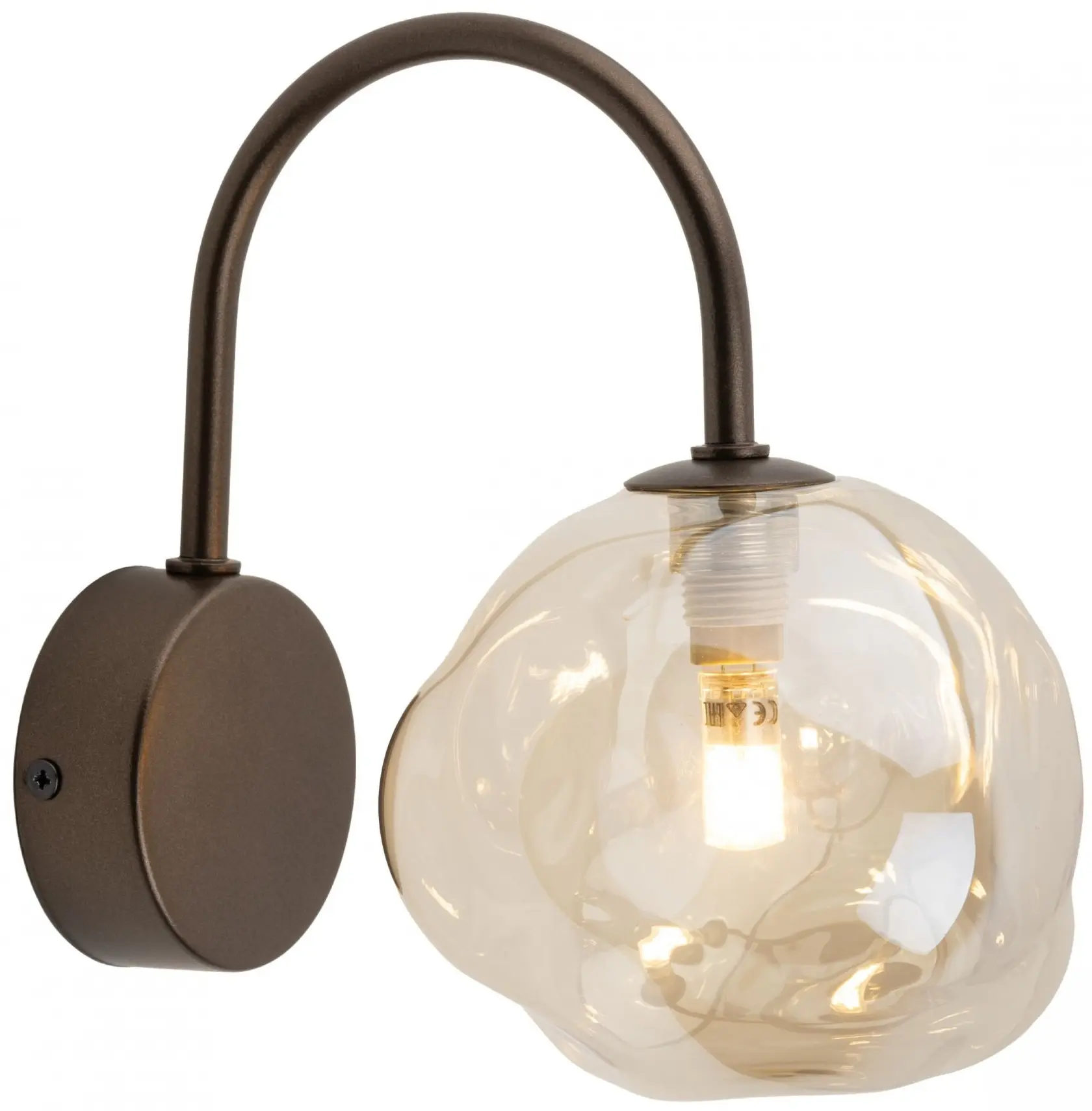 Настенный светильник TK Lighting Lava 11024 (Brown/Amber)