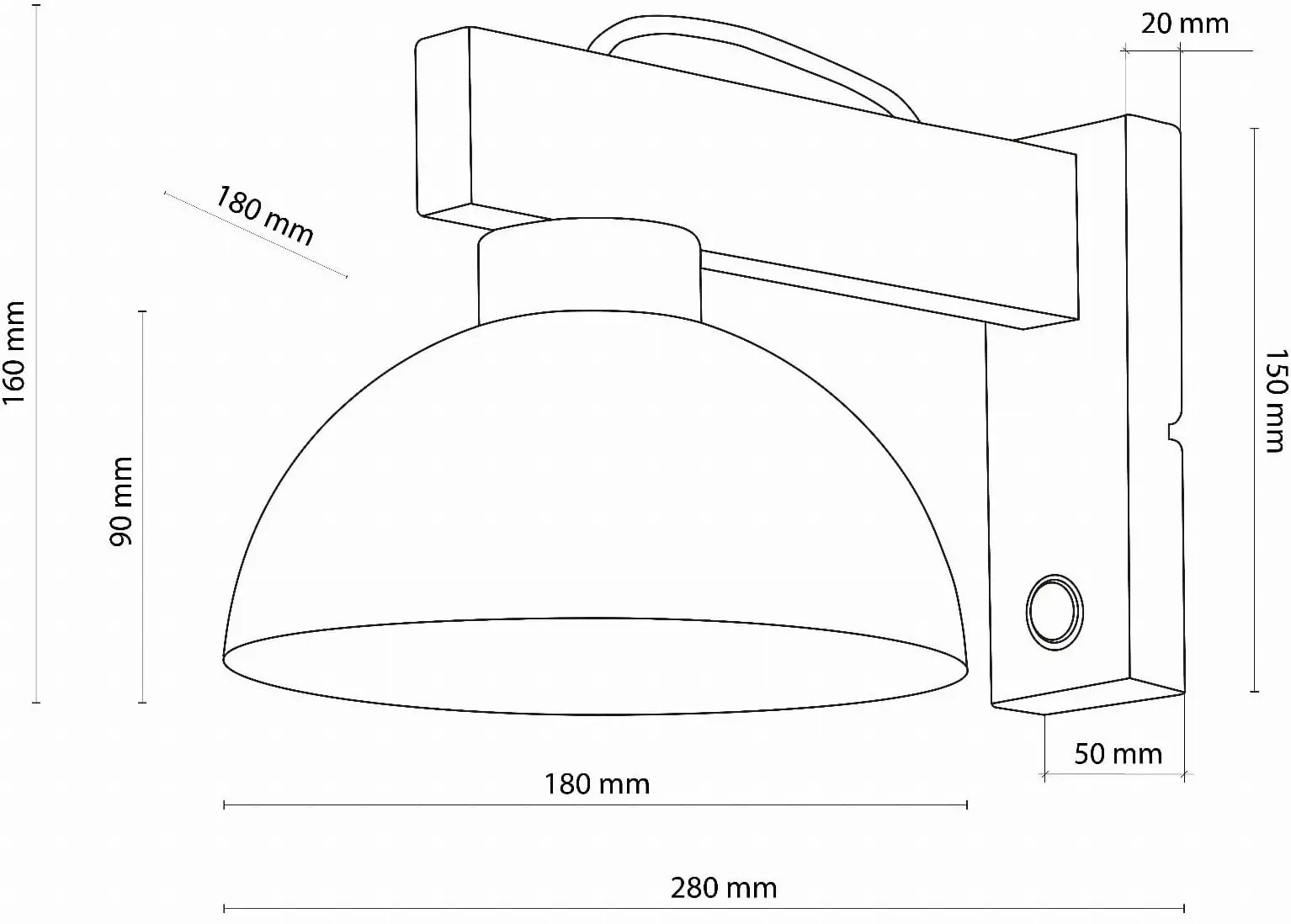 Aplica TK Lighting Oslo 4962 (White/Brown)