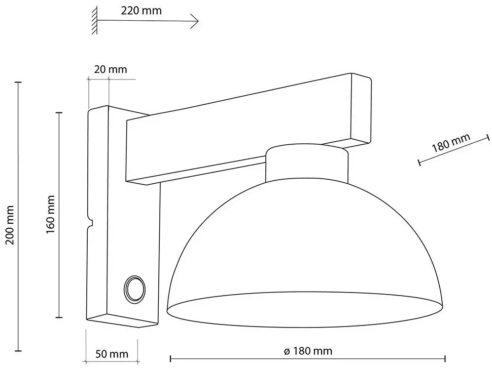 Aplică TK Lighting Oslo 6279 (Brown)