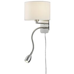 Aplică de perete LED Trio Hotel (White/Nickel)