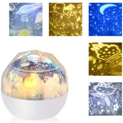 Ночник-проектор Bambinice Diamond (White) Thumb