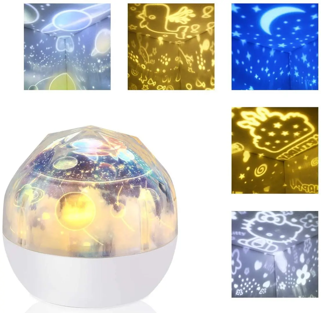 Ночник-проектор Bambinice Diamond (White)