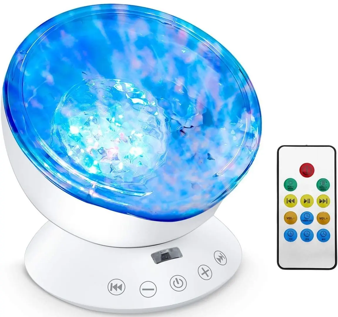 Ночник-проектор Bambinice Ocean Wave (White)