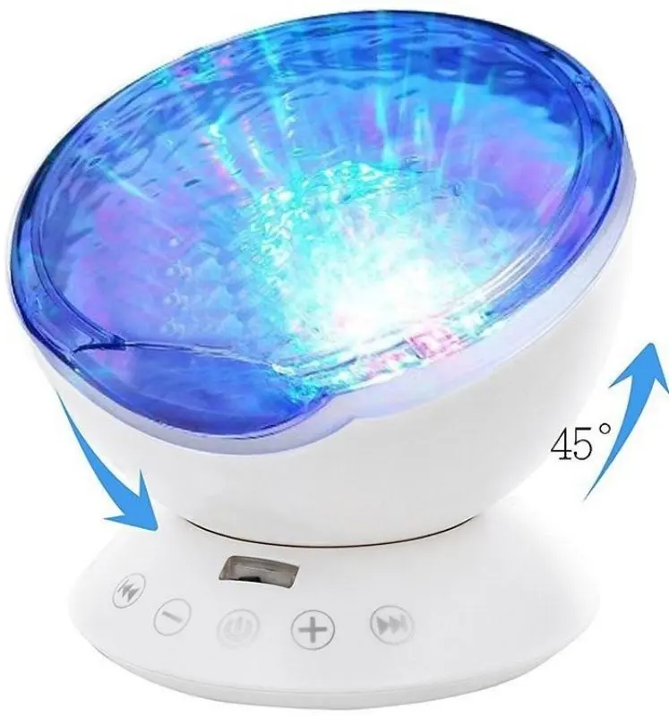 Ночник-проектор Bambinice Ocean Wave (White)