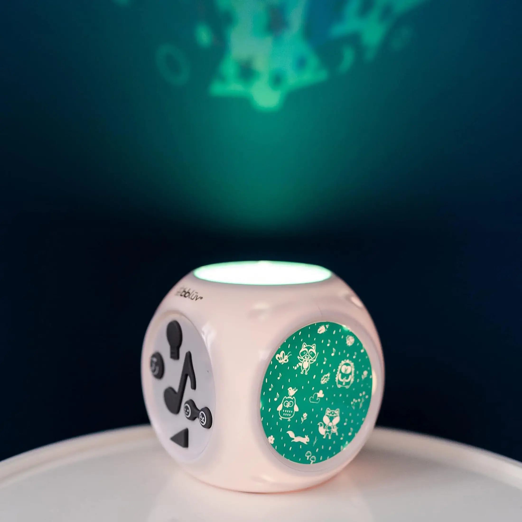 Ночник-проектор BBluv Kube (White/Turquoise) - 2