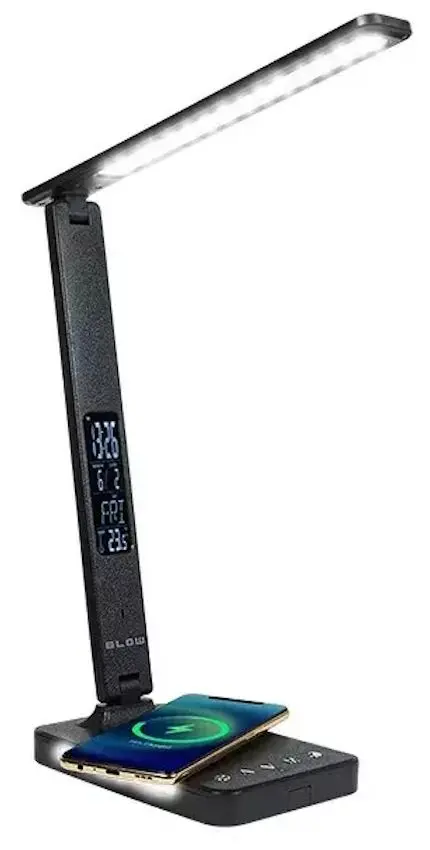 Настольная лампа с беспроводным зарядным устройством Blow LB13 (Black)