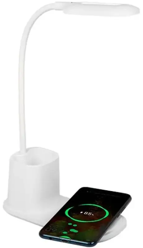 Настольная лампа с беспроводным зарядным устройством Blow QC LB-0 (White)
