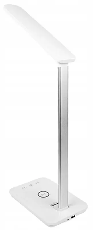Настольная лампа с беспроводным зарядным устройством Blow QC LB-06 (White/Silver)