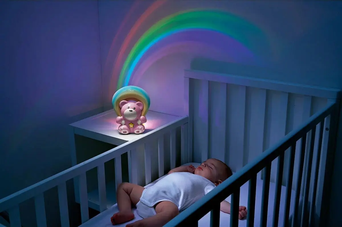 Музыкальный ночник-проектор Chicco Rainbow Bear 104741 (Pink)