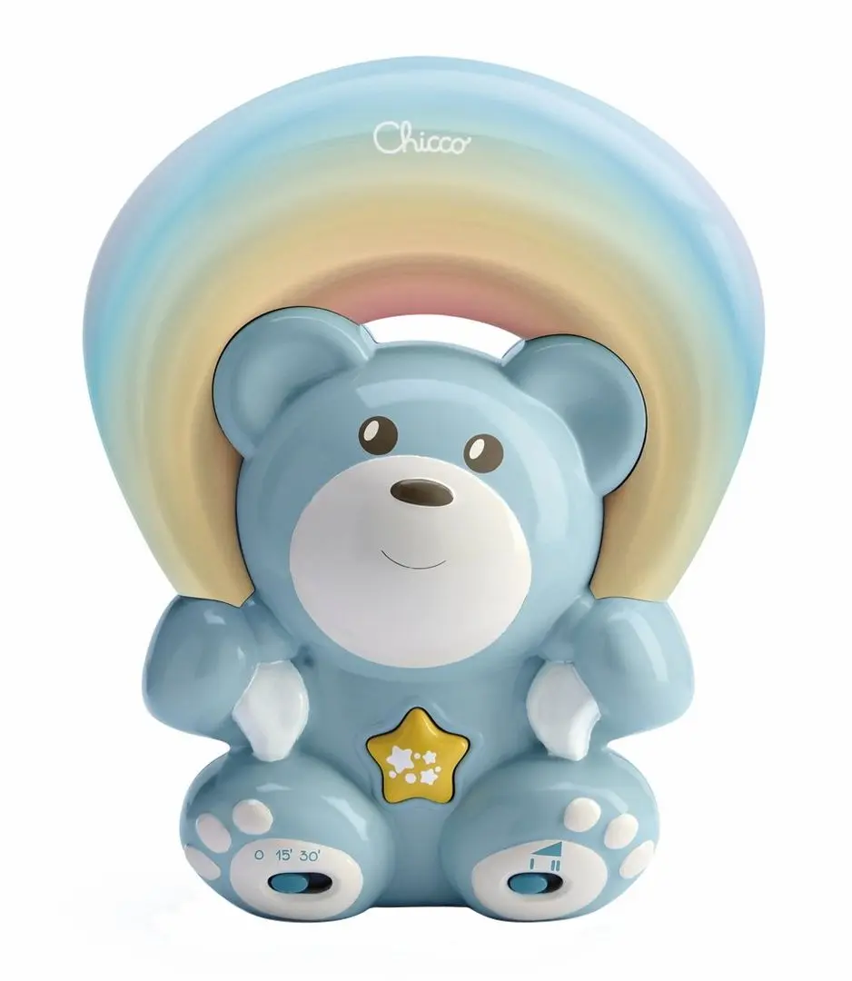 Музыкальный ночник-проектор Chicco Rainbow Bear 104742 (Blue)