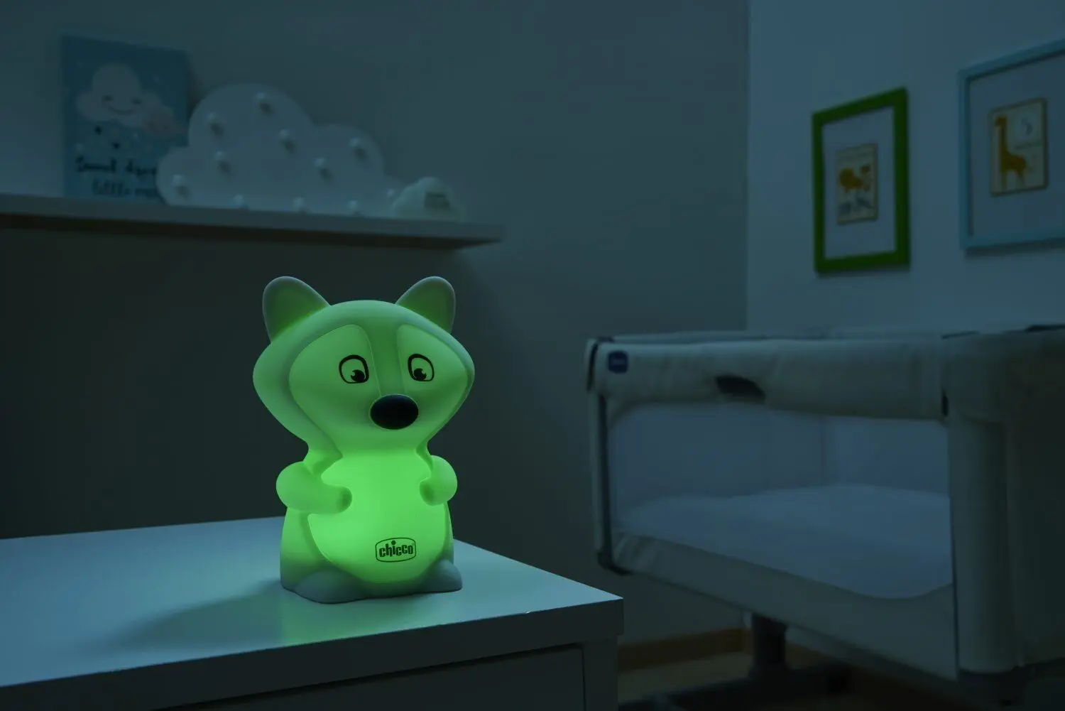 Ночник Chicco Fox 099680 (White/Grey)