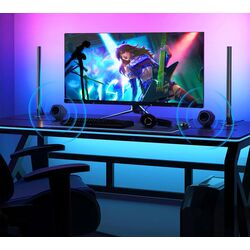 Set de lampi LED Govee RGBIC Wi-Fi Gaming Light Bar H6047 (Grey) Thumb
