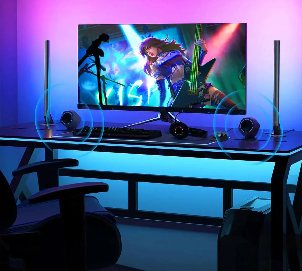 Set de lampi LED Govee RGBIC Wi-Fi Gaming Light Bar H6047 (Grey)