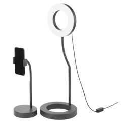 Lampă circulară Ikea Lanespelare (Negru) Thumb