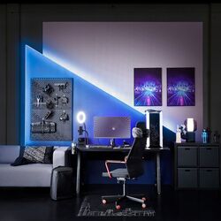 Lampă circulară Ikea Lanespelare (Negru) Thumb