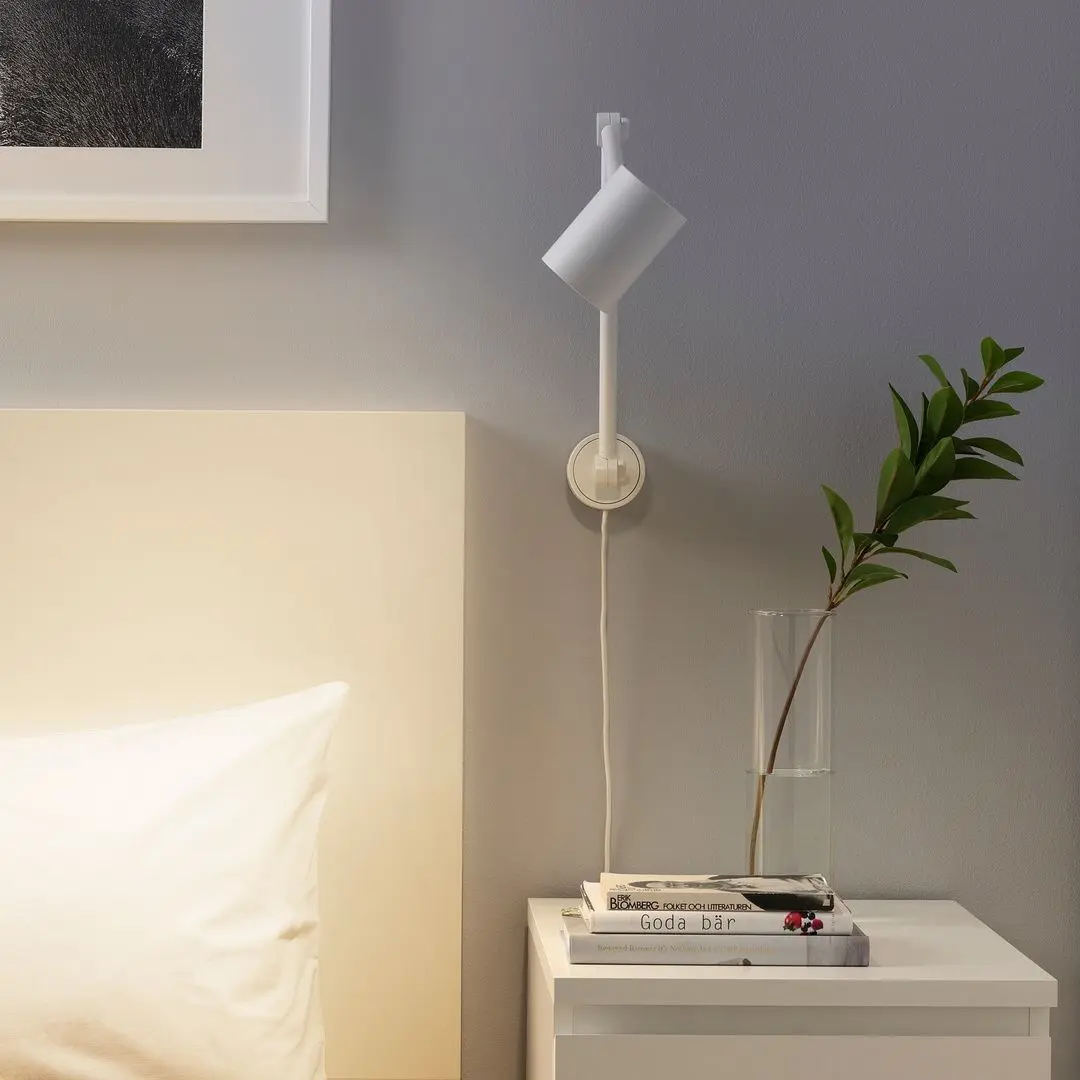 Настольная лампа/бра Ikea Nymane (Белый) - 4