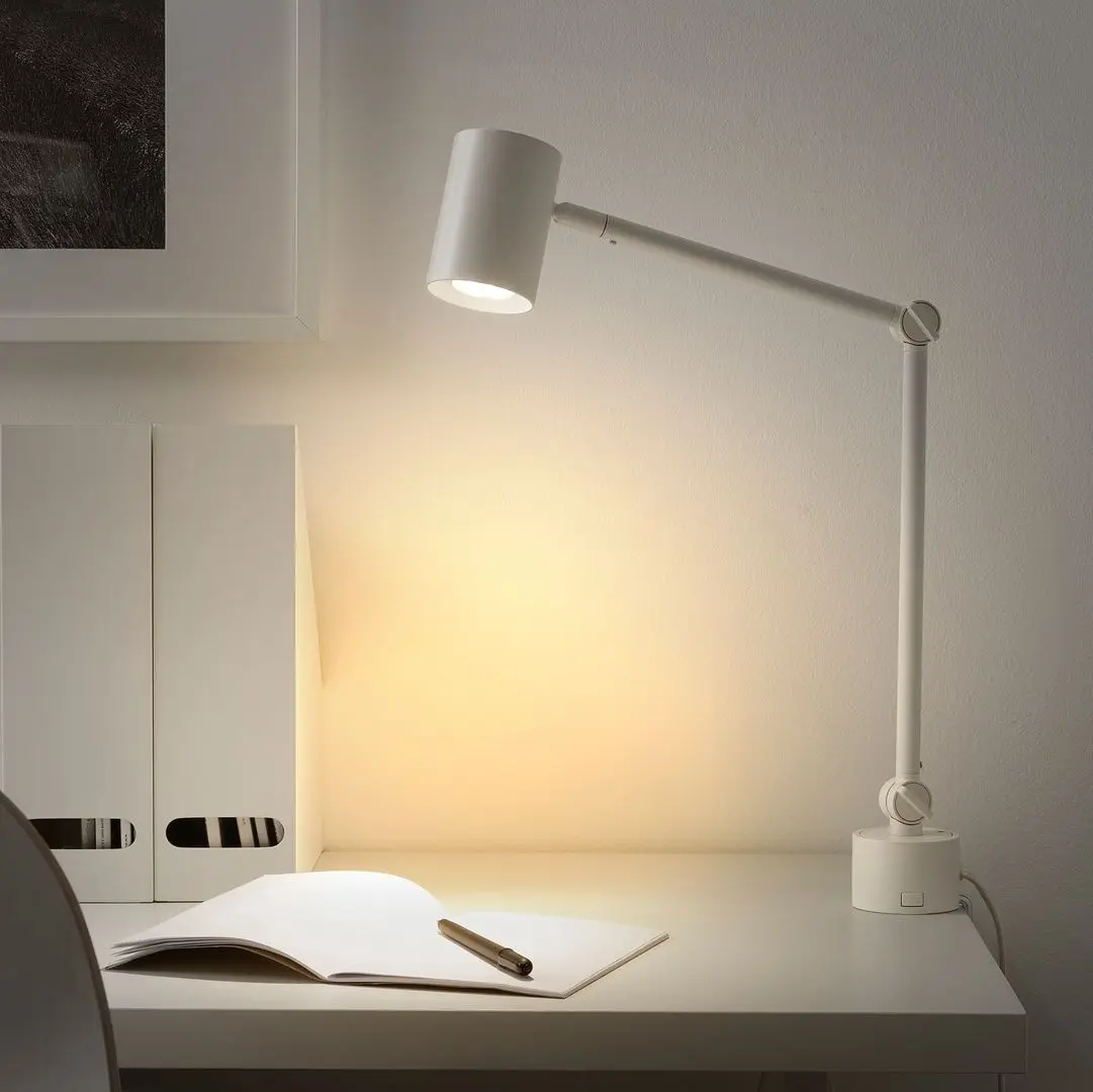Настольная лампа/бра Ikea Nymane (Белый) - 5