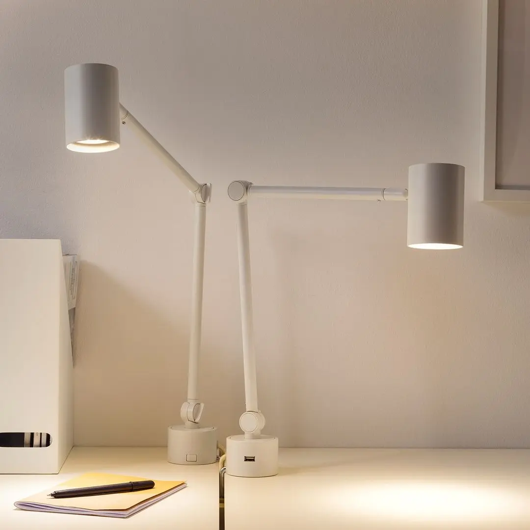 Настольная лампа/бра Ikea Nymane (Белый) - 7