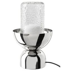 Lampa de masa Ikea Ackja/Molnart bec dreptunghiular (Crom)