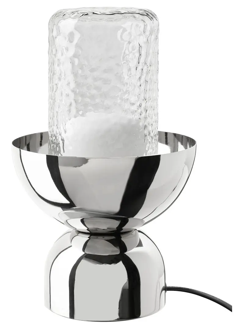 Lampa de masa Ikea Ackja/Molnart bec dreptunghiular (Crom)