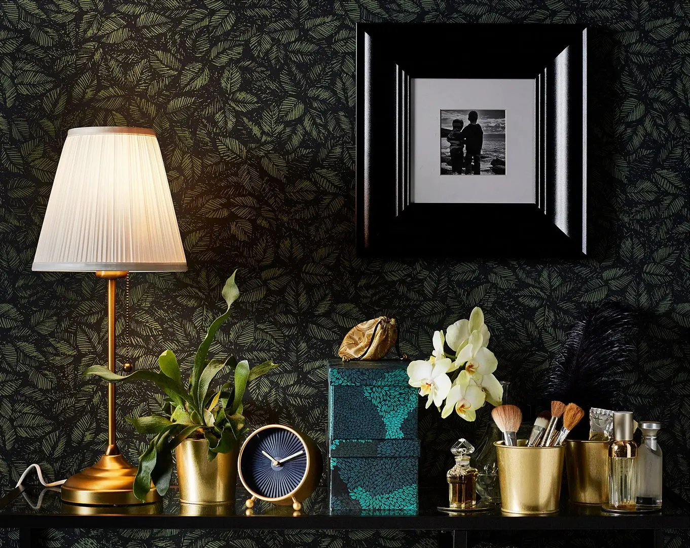 Настольная лампа Ikea Arstid (Латунь/Белый)