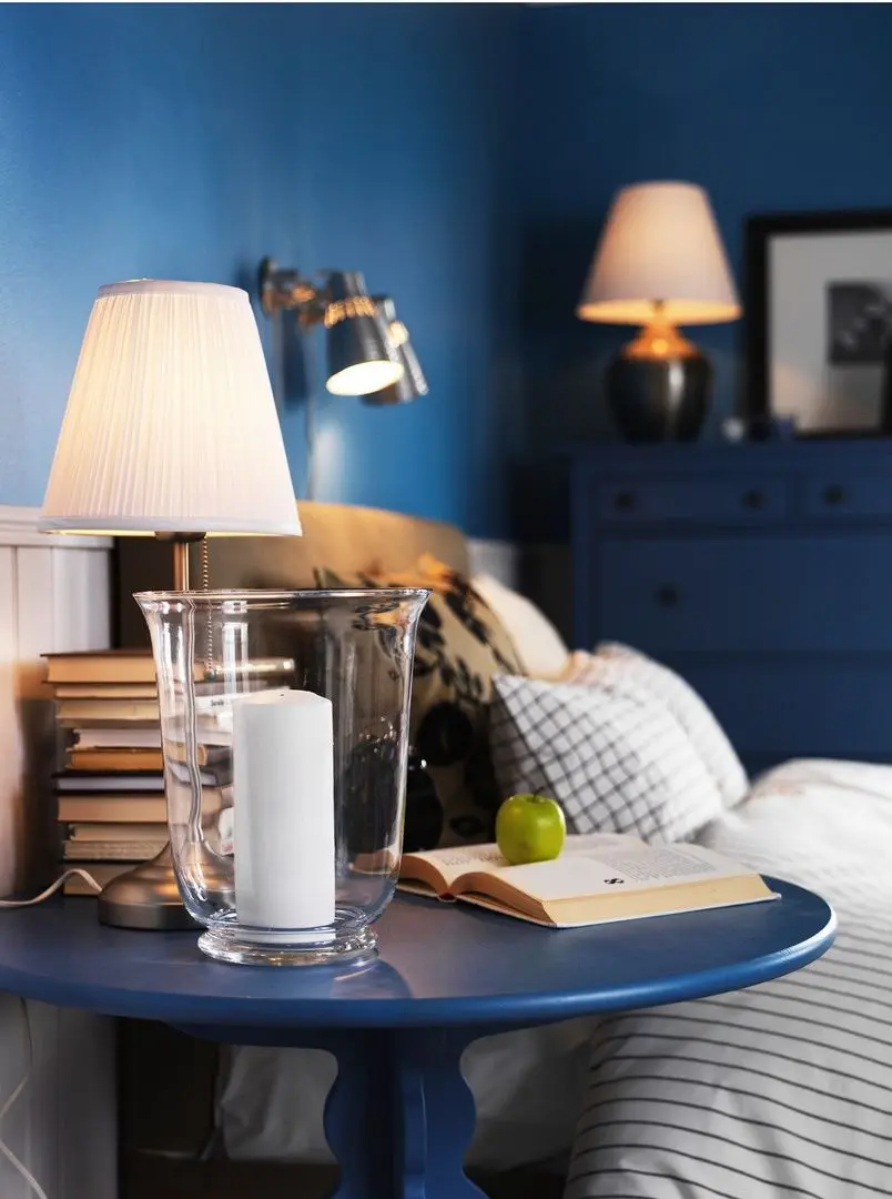 Veioza Ikea Arstid (Nichelat/Alb)