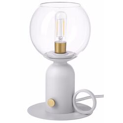 Настольная лампа Ikea Askmuller регулируемая интенсивность 24cm (Серый)