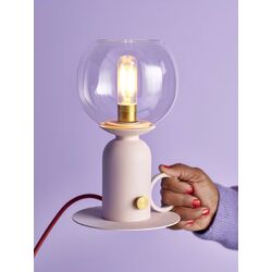 Настольная лампа Ikea Askmuller регулируемая интенсивность 24cm (Светло-Розовый/Красный) Thumb